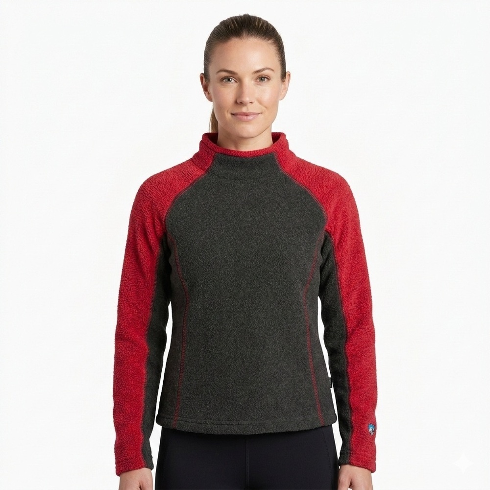 Kuhl Womens Fleece Pullover Made In Canada ALFPACA Colorblock S